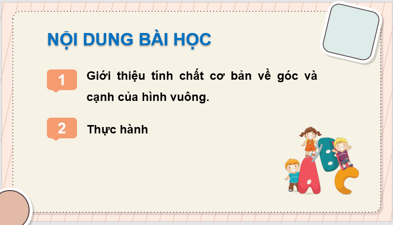 Giáo án điện tử Toán lớp 3 Hình vuông | PPT Toán lớp 3 Chân trời sáng tạo