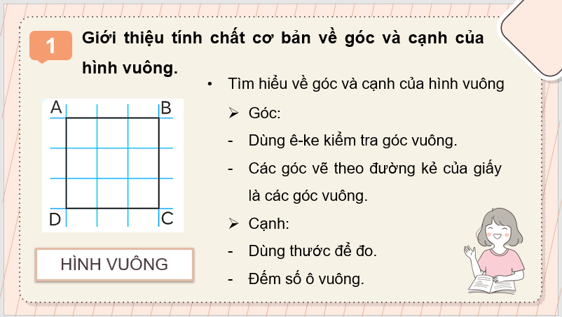 Giáo án điện tử Toán lớp 3 Hình vuông | PPT Toán lớp 3 Chân trời sáng tạo