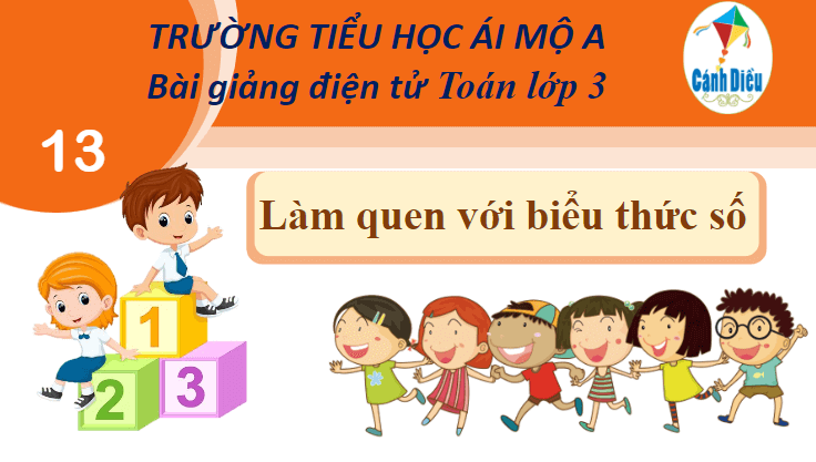 Giáo án điện tử Toán lớp 3 Làm quen với biểu thức số | PPT Toán lớp 3 Cánh diều