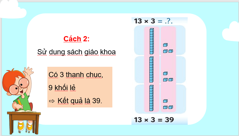 Giáo án điện tử Toán lớp 3 Nhân với số có một chữ số trong phạm vi 1000 | PPT Toán lớp 3 Chân trời sáng tạo