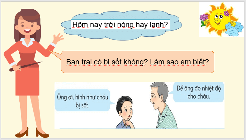 Giáo án điện tử Toán lớp 3 Nhiệt độ. Đo nhiệt độ | PPT Toán lớp 3 Chân trời sáng tạo