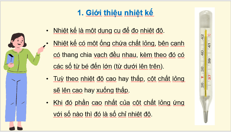 Giáo án điện tử Toán lớp 3 Nhiệt độ. Đo nhiệt độ | PPT Toán lớp 3 Chân trời sáng tạo