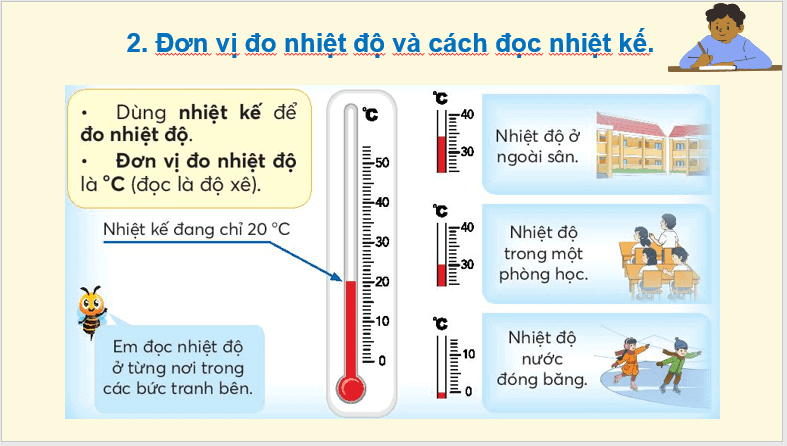 Giáo án điện tử Toán lớp 3 Nhiệt độ. Đo nhiệt độ | PPT Toán lớp 3 Chân trời sáng tạo