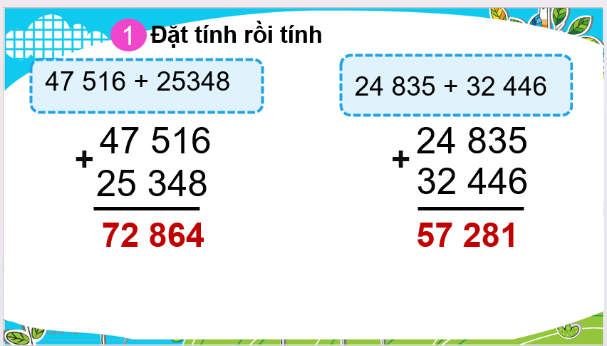 Giáo án điện tử Toán lớp 3 Ôn tập về số và phép tính trong phạm vi 100 000 (tiếp theo) | PPT Toán lớp 3 Cánh diều