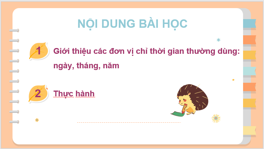 Giáo án điện tử Toán lớp 3 Tháng, năm | PPT Toán lớp 3 Chân trời sáng tạo