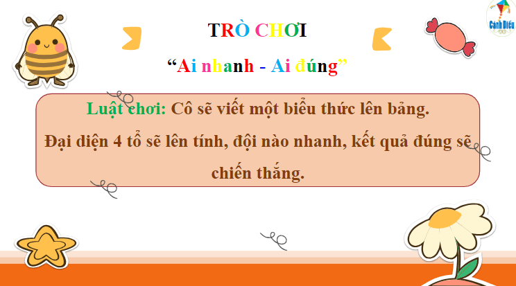 Giáo án điện tử Toán lớp 3 Tính giá trị của biểu thức số trang 93 (tiếp theo) | PPT Toán lớp 3 Cánh diều