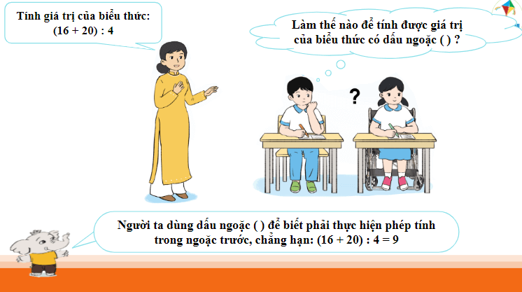 Giáo án điện tử Toán lớp 3 Tính giá trị của biểu thức số trang 93 (tiếp theo) | PPT Toán lớp 3 Cánh diều