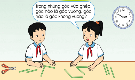 Giáo án Toán lớp 4 Bài 19: Góc nhọn, góc tù, góc bẹt | Cánh diều