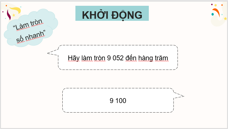 Giáo án điện tử Toán lớp 4 Bài 10: Làm tròn số đến hàng trăm nghìn | PPT Toán lớp 4 Cánh diều