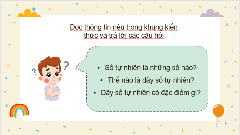 Giáo án điện tử Toán lớp 4 Bài 12: Số tự nhiên. dãy số tự nhiên | PPT Toán lớp 4 Cánh diều