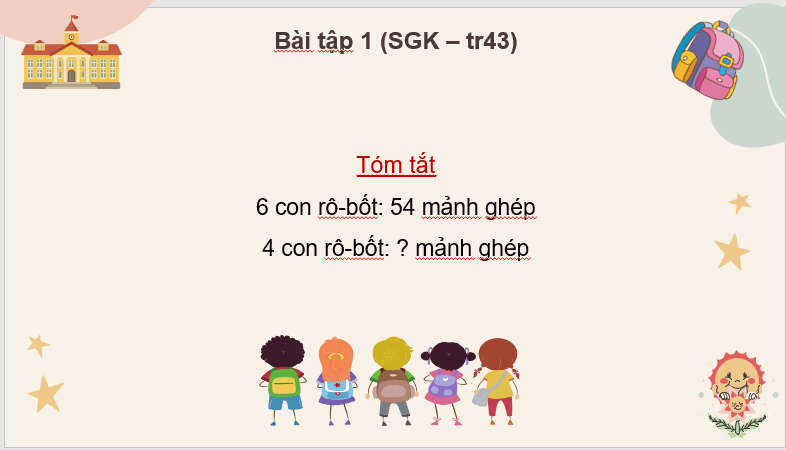 Giáo án điện tử Toán lớp 4 Bài 18: Luyện tập (trang 43) | PPT Toán lớp 4 Cánh diều