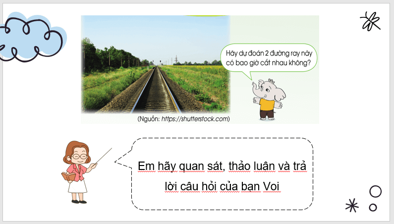 Giáo án điện tử Toán lớp 4 Bài 22: Hai đường thẳng song song. Vẽ hai đường thẳng song song | PPT Toán lớp 4 Cánh diều