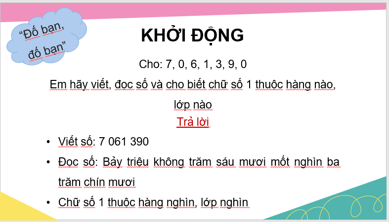 Giáo án điện tử Toán lớp 4 Bài 25: Em vui học toán | PPT Toán lớp 4 Cánh diều