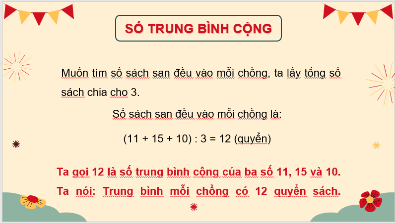 Giáo án điện tử Toán lớp 4 Bài 28: Tìm số trung bình cộng | PPT Toán lớp 4 Cánh diều