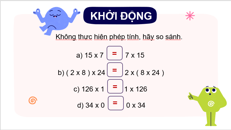 Giáo án điện tử Toán lớp 4 Bài 35: Luyện tập (trang 83) | PPT Toán lớp 4 Cánh diều