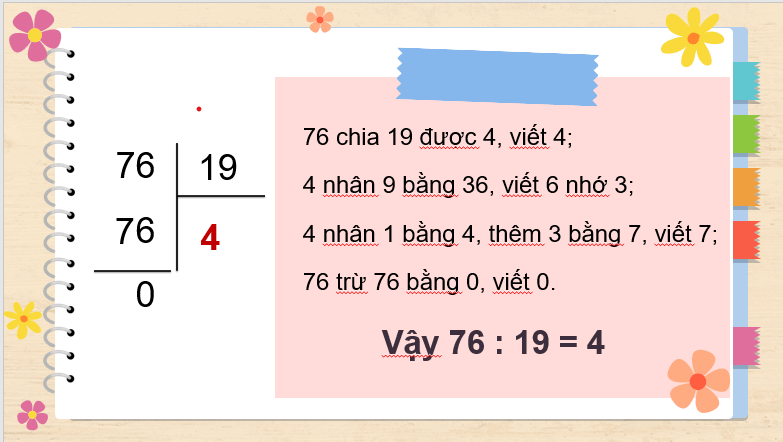 Giáo án điện tử Toán lớp 4 Bài 40: Chia cho số có hai chữ số | PPT Toán lớp 4 Cánh diều