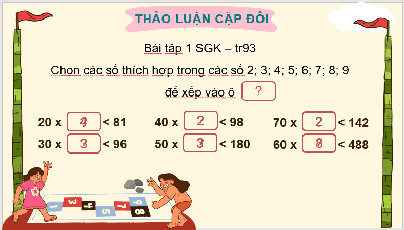 Giáo án điện tử Toán lớp 4 Bài 41: Luyện tập (trang 93, 94) | PPT Toán lớp 4 Cánh diều