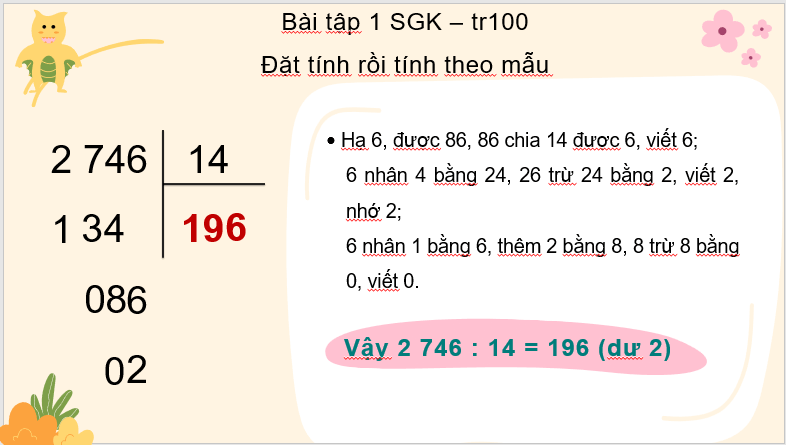 Giáo án điện tử Toán lớp 4 Bài 45: Luyện tập (trang 100, 101) | PPT Toán lớp 4 Cánh diều