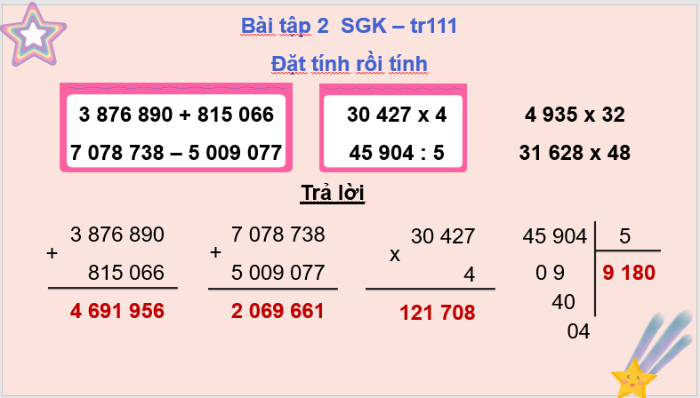 Giáo án điện tử Toán lớp 4 Bài 50: Em ôn lại những gì đã học | PPT Toán lớp 4 Cánh diều