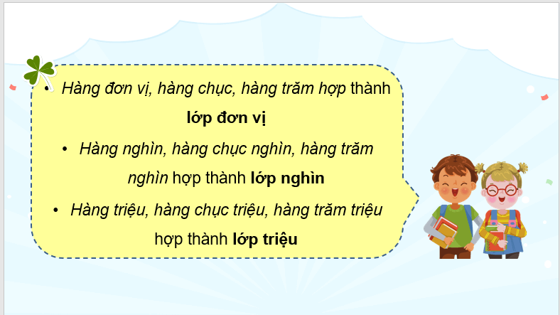 Giáo án điện tử Toán lớp 4 Bài 7: Các số có nhiều chữ số (tiếp theo) | PPT Toán lớp 4 Cánh diều