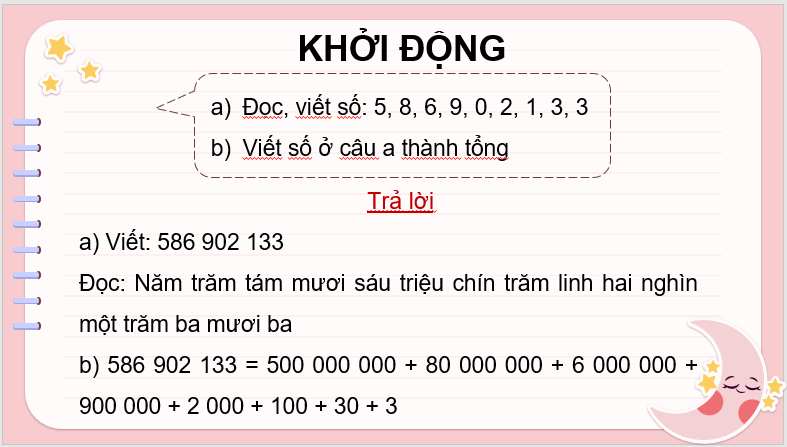 Giáo án điện tử Toán lớp 4 Bài 8: Luyện tập (trang 22) | PPT Toán lớp 4 Cánh diều