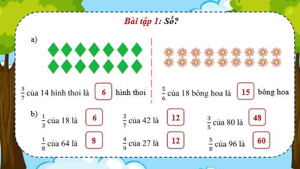 Giáo án điện tử Toán lớp 4 Bài 83: Luyện tập (trang 68, 69 Tập 2) | PPT Toán lớp 4 Cánh diều