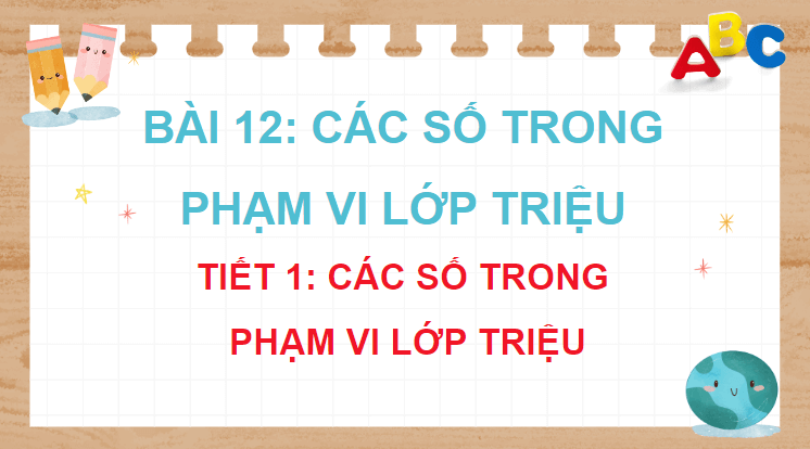 Giáo án điện tử Toán lớp 4 Bài 12: Các số trong phạm vi lớp triệu | PPT Toán lớp 4 Kết nối tri thức