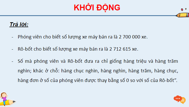 Giáo án điện tử Toán lớp 4 Bài 13: Làm tròn số đến hàng trăm nghìn | PPT Toán lớp 4 Kết nối tri thức