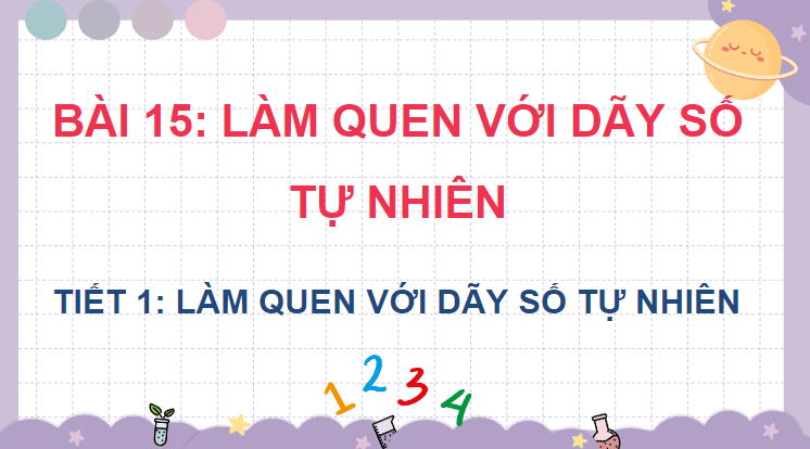 Giáo án điện tử Toán lớp 4 Bài 15: Làm quen với dãy số tự nhiên | PPT Toán lớp 4 Kết nối tri thức