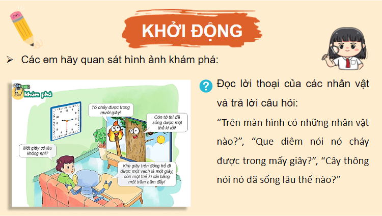 Giáo án điện tử Toán lớp 4 Bài 19: Giây, thế kỉ | PPT Toán lớp 4 Kết nối tri thức