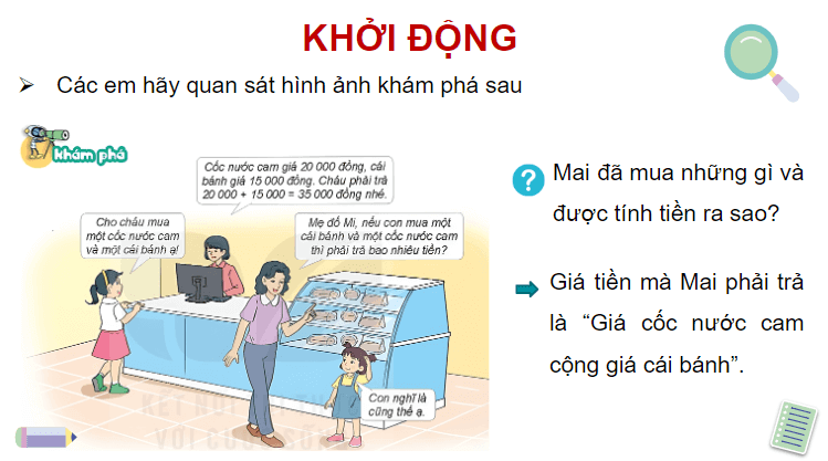 Giáo án điện tử Toán lớp 4 Bài 24: Tính chất giao hoán và kết hợp của phép cộng | PPT Toán lớp 4 Kết nối tri thức