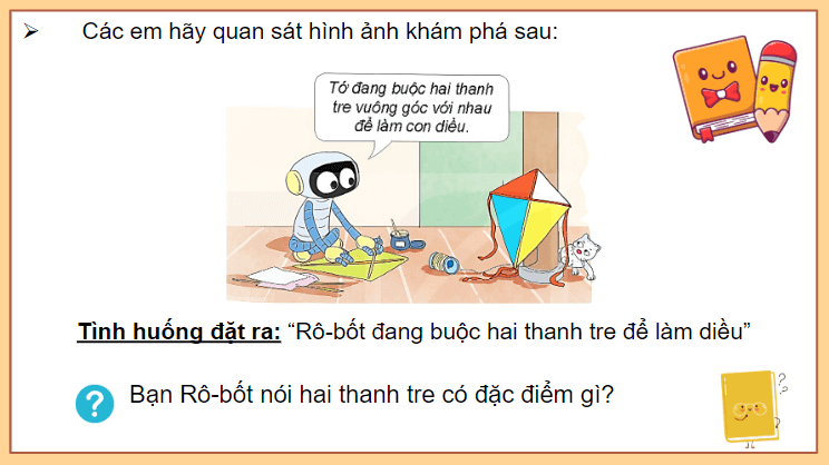 Giáo án điện tử Toán lớp 4 Bài 27: Hai đường thẳng vuông góc | PPT Toán lớp 4 Kết nối tri thức