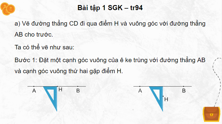 Giáo án điện tử Toán lớp 4 Bài 28: Thực hành và trải nghiệm vẽ hai đường thẳng vuông góc | PPT Toán lớp 4 Kết nối tri thức