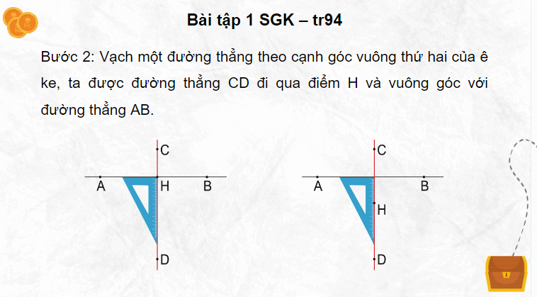 Giáo án điện tử Toán lớp 4 Bài 28: Thực hành và trải nghiệm vẽ hai đường thẳng vuông góc | PPT Toán lớp 4 Kết nối tri thức