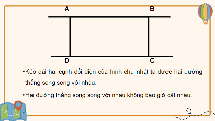 Giáo án điện tử Toán lớp 4 Bài 29: Hai đường thẳng song song | PPT Toán lớp 4 Kết nối tri thức