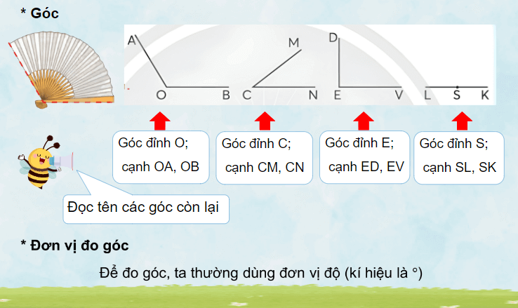 Giáo án điện tử Toán lớp 4 Bài 30: Đo góc - Góc nhọn, góc tù, góc bẹt | PPT Toán lớp 4 Chân trời sáng tạo