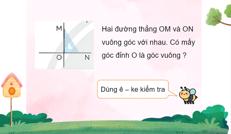 Giáo án điện tử Toán lớp 4 Bài 31: Hai đường thẳng vuông góc | PPT Toán lớp 4 Chân trời sáng tạo