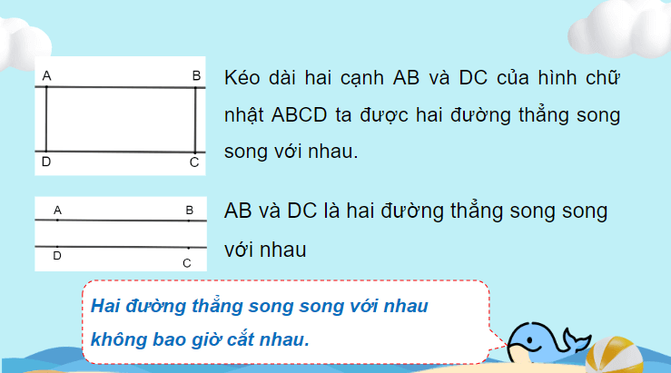 Giáo án điện tử Toán lớp 4 Bài 32: Hai đường thẳng song song | PPT Toán lớp 4 Chân trời sáng tạo