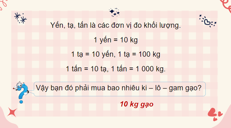 Giáo án điện tử Toán lớp 4 Bài 36: Yến, tạ, tấn | PPT Toán lớp 4 Chân trời sáng tạo