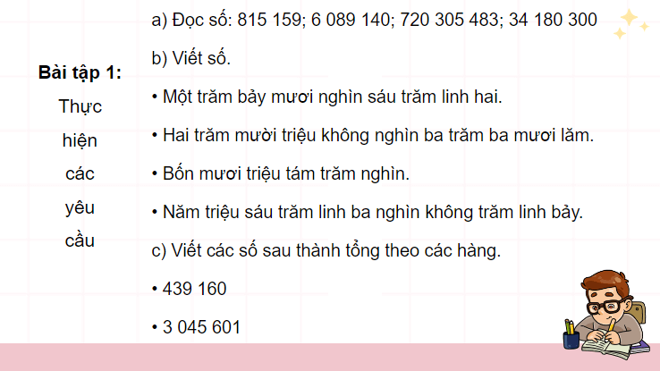 Giáo án điện tử Toán lớp 4 Bài 38: Ôn tập học kì 1 | PPT Toán lớp 4 Chân trời sáng tạo