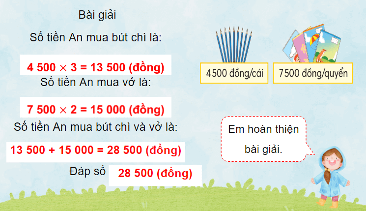 Giáo án điện tử Toán lớp 4 Bài 8: Bài toán giải bằng ba bước tính | PPT Toán lớp 4 Chân trời sáng tạo