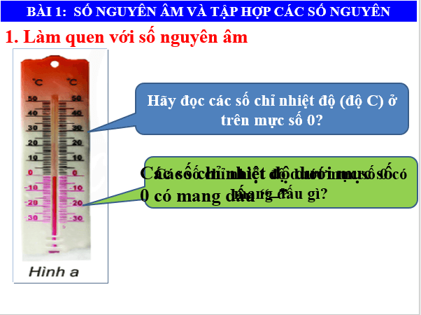 Giáo án điện tử Toán 6 Bài 1: Số nguyên âm và tập hợp các số nguyên | PPT Toán 6 Chân trời sáng tạo