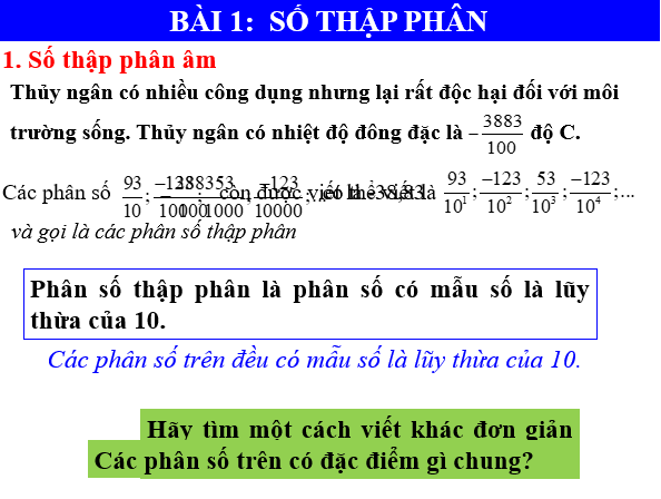 Giáo án điện tử Toán 6 Bài 1: Số thập phân | PPT Toán 6 Chân trời sáng tạo