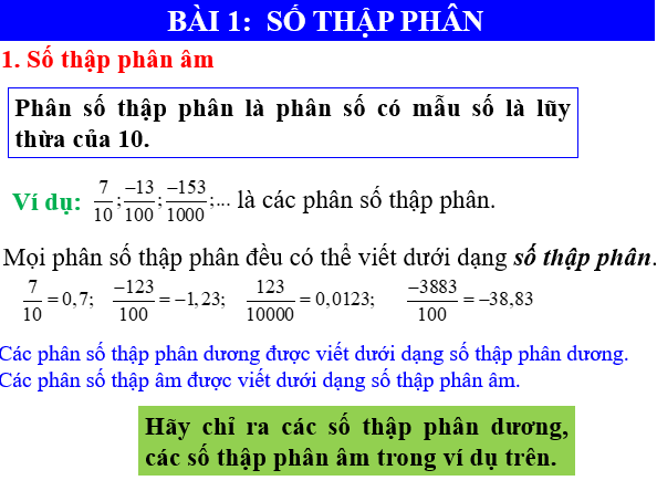 Giáo án điện tử Toán 6 Bài 1: Số thập phân | PPT Toán 6 Chân trời sáng tạo