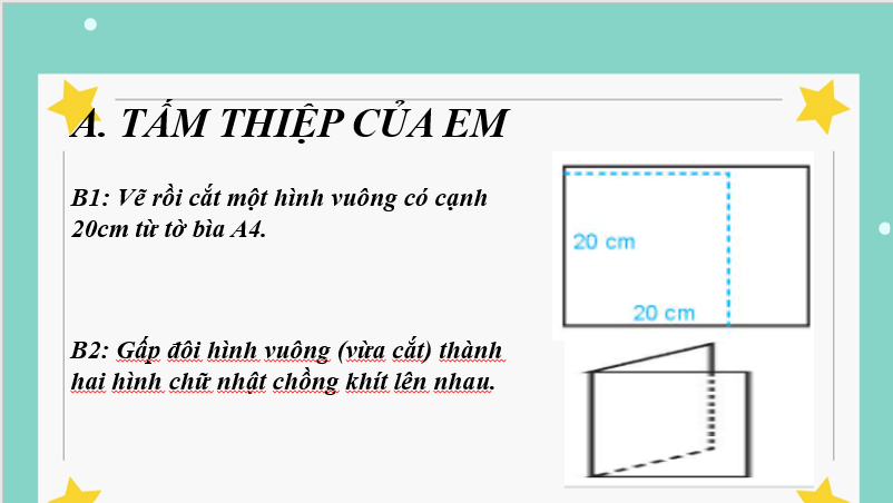 Giáo án điện tử Toán 6 Bài 1: Tấm thiệp và phòng học của em | PPT Toán 6 Kết nối tri thức