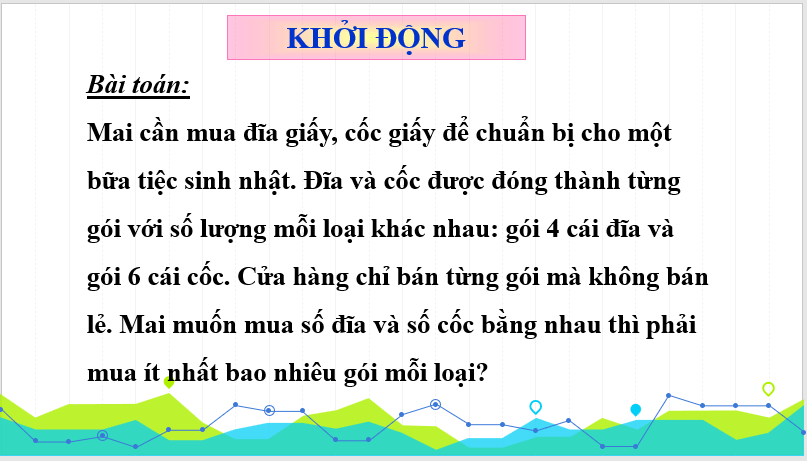 Giáo án điện tử Toán 6 Bài 12: Bội chung. Bội chung nhỏ nhất | PPT Toán 6 Kết nối tri thức