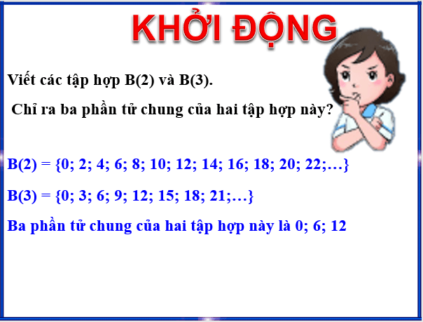 Giáo án điện tử Toán 6 Bài 13: Bội chung. Bội chung nhỏ nhất | PPT Toán 6 Chân trời sáng tạo