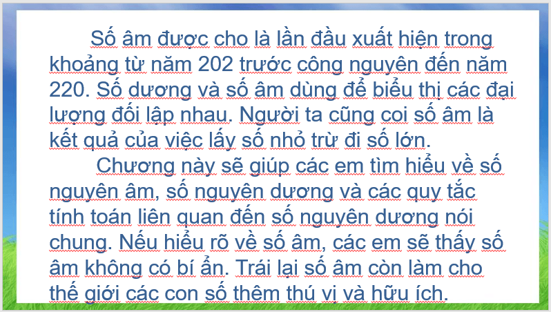 Giáo án điện tử Toán 6 Bài 13: Tập hợp các số nguyên | PPT Toán 6 Kết nối tri thức