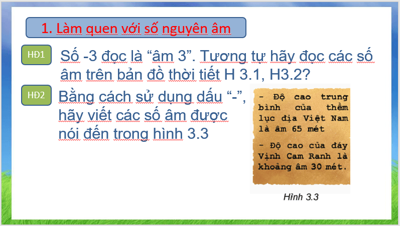 Giáo án điện tử Toán 6 Bài 13: Tập hợp các số nguyên | PPT Toán 6 Kết nối tri thức