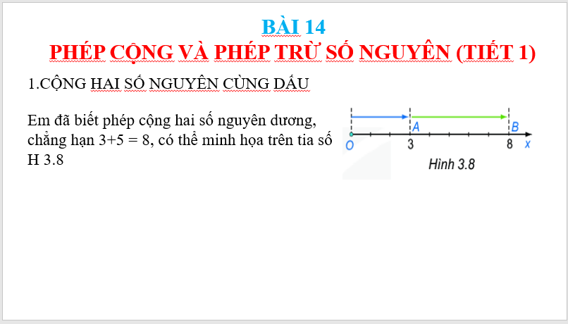 Giáo án điện tử Toán 6 Bài 14: Phép cộng và phép trừ số nguyên | PPT Toán 6 Kết nối tri thức